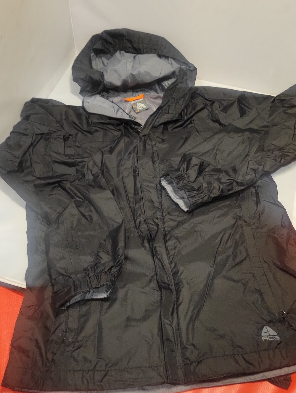 Nike Fit Storm ACG Women's Windbreaker Softshell Hooded Jacket Black Size Medium